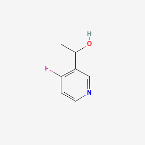 molecular formula C7H8FNO B14037732 1-(4-Fluoropyridin-3-YL)ethan-1-OL 