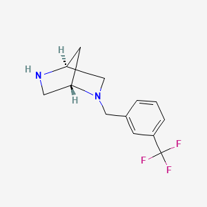 molecular formula C13H15F3N2 B14037736 (1s,4s)-2-(3-Trifluoromethyl benzyl)-2,5-diazabicyclo[2.2.1]heptane 