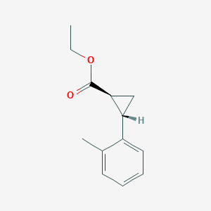 trans-Ethyl 2-(O-tolyl)cyclopropanecarboxylate