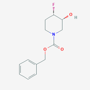 cis-4-Fluoro-3-hydroxy-piperidine-1-carboxylic acid benzyl ester