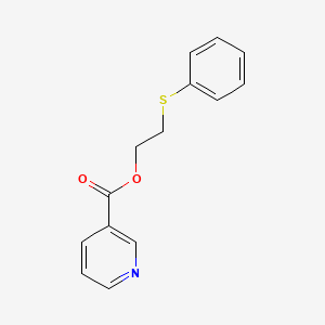 molecular formula C14H13NO2S B14037846 2-(Phenylthio)ethyl nicotinate CAS No. 101952-72-1