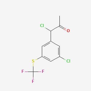 1-Chloro-1-(3-chloro-5-(trifluoromethylthio)phenyl)propan-2-one