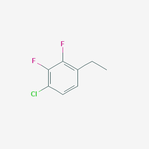 molecular formula C8H7ClF2 B14037899 1-Chloro-2,3-difluoro-4-ethylbenzene 