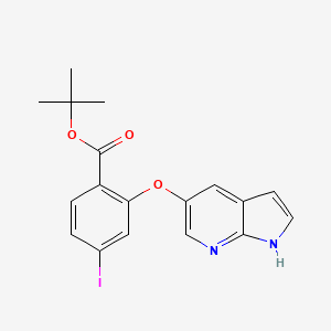 tert-Butyl 2-((1H-pyrrolo[2,3-b]pyridin-5-yl)oxy)-4-iodobenzoate