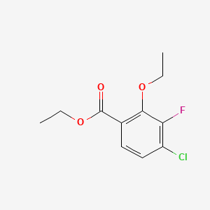 molecular formula C11H12ClFO3 B14037916 Ethyl 4-chloro-2-ethoxy-3-fluorobenzoate 