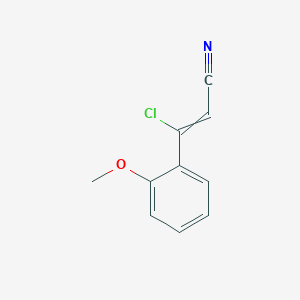 B1403794 3-Chloro-3-(2-methoxyphenyl)prop-2-enenitrile CAS No. 1094390-32-5