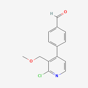 4-(2-Chloro-3-(methoxymethyl)pyridin-4-yl)benzaldehyde