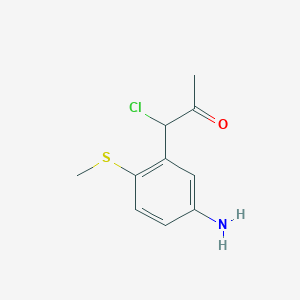 1-(5-Amino-2-(methylthio)phenyl)-1-chloropropan-2-one