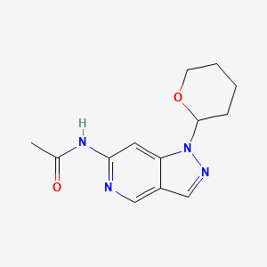 N-[1-(Oxan-2-YL)-1H-pyrazolo[4,3-C]pyridin-6-YL]acetamide