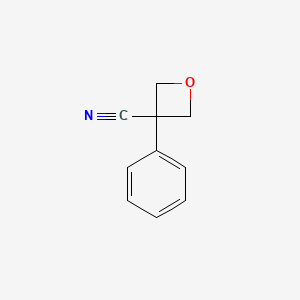 molecular formula C10H9NO B1403800 3-苯基-3-氧杂环丁腈 CAS No. 1414513-84-0