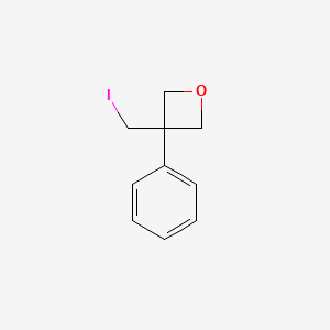 molecular formula C10H11IO B1403801 3-碘甲基-3-苯基-氧杂环丁烷 CAS No. 1416323-21-1