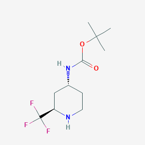 (2R,4R)-4-Boc-amino-2-(trifluoromethyl)piperidine