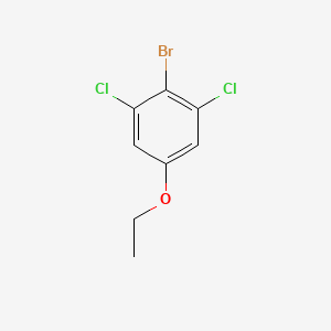 molecular formula C8H7BrCl2O B14038027 2-Bromo-1,3-dichloro-5-ethoxybenzene 