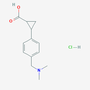 2-(4-((Dimethylamino)methyl)phenyl)cyclopropanecarboxylic acid hcl