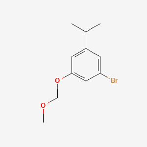 molecular formula C11H15BrO2 B14038089 1-Bromo-3-isopropyl-5-(methoxymethoxy)benzene 