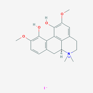 molecular formula C20H24INO4 B140381 大花草素碘化物 CAS No. 4277-43-4