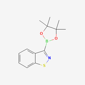 molecular formula C13H16BNO2S B14038113 3-(Tetramethyl-1,3,2-dioxaborolan-2-yl)-1,2-benzothiazole 