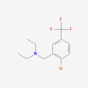 molecular formula C12H15BrF3N B1403816 2-溴-N,N-二乙基-5-(三氟甲基)苯甲胺 CAS No. 1414870-66-8