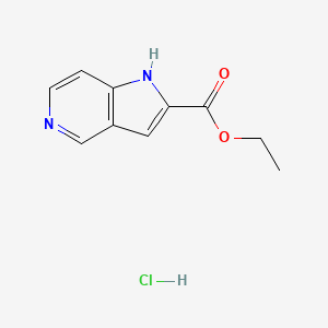 molecular formula C10H11ClN2O2 B1403818 Ethyl 1H-pyrrolo[3,2-c]pyridine-2-carboxylate hydrochloride CAS No. 1187929-10-7
