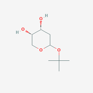 molecular formula C9H18O4 B1403822 叔丁基2-脱氧-L-核糖吡喃苷 CAS No. 1032153-57-3