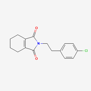 molecular formula C16H16ClNO2 B14038255 2-[2-(4-chlorophenyl)ethyl]-4,5,6,7-tetrahydro-1H-isoindole-1,3(2H)-dione 