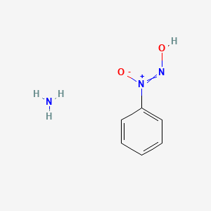 molecular formula C6H9N3O2 B14038261 Azane;hydroxyimino-oxido-phenylazanium 