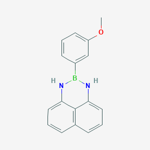molecular formula C17H15BN2O B1403828 2-(3-甲氧基苯基)-2,3-二氢-1H-萘[1,8-de][1,3,2]二氮杂硼环 CAS No. 1159803-56-1