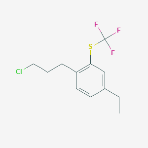 1-(3-Chloropropyl)-4-ethyl-2-(trifluoromethylthio)benzene