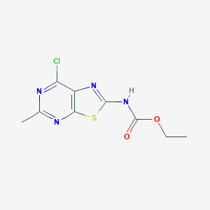 Ethyl 7-chloro-5-methylthiazolo[5,4-d]pyrimidin-2-ylcarbamate