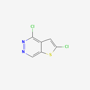 molecular formula C6H2Cl2N2S B14038309 2,4-Dichlorothieno[2,3-d]pyridazine 