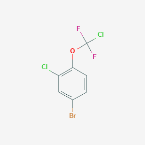molecular formula C7H3BrCl2F2O B1403831 4-Bromo-2-chloro-1-[chloro(difluoro)methoxy]benzene CAS No. 1417567-54-4