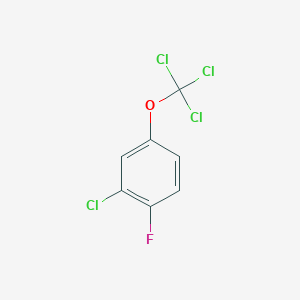 molecular formula C7H3Cl4FO B1403834 2-Chloro-1-fluoro-4-(trichloromethoxy)benzene CAS No. 1404194-63-3