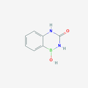 molecular formula C7H7BN2O2 B14038340 1-hydroxy-1,2-dihydrobenzo[c][1,5,2]diazaborinin-3(4H)-one 