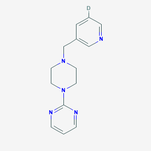 2-[4-[(5-Deuteriopyridin-3-yl)methyl]piperazin-1-yl]pyrimidine