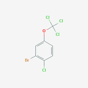 molecular formula C7H3BrCl4O B1403837 2-Bromo-1-chloro-4-(trichloromethoxy)benzene CAS No. 1417567-88-4