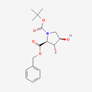 N-Boc (2R,3R,4R)-3-fluoro-4-hydroxypyrrolidine-2-carboxylic acid benzyl ester