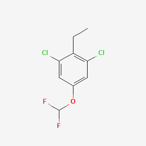 1,3-Dichloro-5-difluoromethoxy-2-ethylbenzene