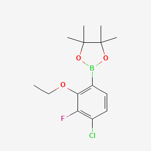 2-(4-Chloro-2-ethoxy-3-fluorophenyl)-4,4,5,5-tetramethyl-1,3,2-dioxaborolane