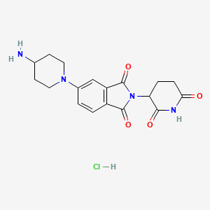 molecular formula C18H21ClN4O4 B14038405 Thalidomide-5'-piperidine HCl 