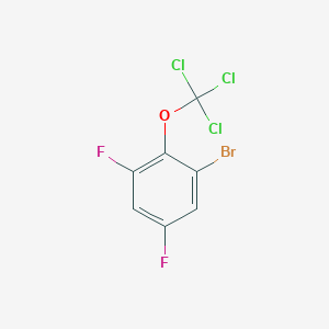molecular formula C7H2BrCl3F2O B1403841 1-Bromo-3,5-difluoro-2-(trichloromethoxy)benzene CAS No. 1417566-81-4