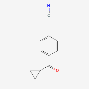 2-(4-(Cyclopropanecarbonyl)phenyl)-2-methylpropanenitrile