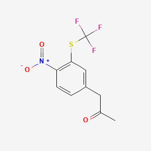 1-(4-Nitro-3-(trifluoromethylthio)phenyl)propan-2-one