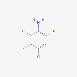 molecular formula C6H3BrCl2FN B1403846 6-溴-2,4-二氯-3-氟苯胺 CAS No. 1360438-57-8