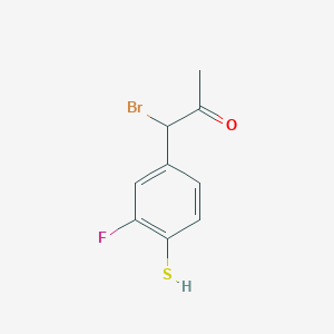 1-Bromo-1-(3-fluoro-4-mercaptophenyl)propan-2-one