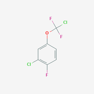 B1403849 2-Chloro-4-[chloro(difluoro)-methoxy]-1-fluoro-benzene CAS No. 1404193-48-1
