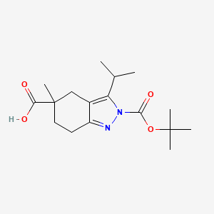 2-(tert-Butoxycarbonyl)-3-isopropyl-5-methyl-4,5,6,7-tetrahydro-2H-indazole-5-carboxylic acid