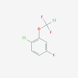 B1403852 1-Chloro-2-[chloro(difluoro)-methoxy]-4-fluoro-benzene CAS No. 1404194-56-4