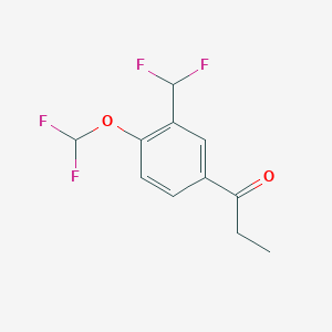 1-(4-(Difluoromethoxy)-3-(difluoromethyl)phenyl)propan-1-one