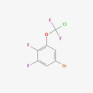 molecular formula C7H2BrClF4O B1403853 5-溴-1-[(二氟)甲氧基]-2,3-二氟苯 CAS No. 1417569-28-8