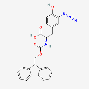 molecular formula C24H20N4O5 B14038535 Fmoc-Tyr(3-N3)-OH 